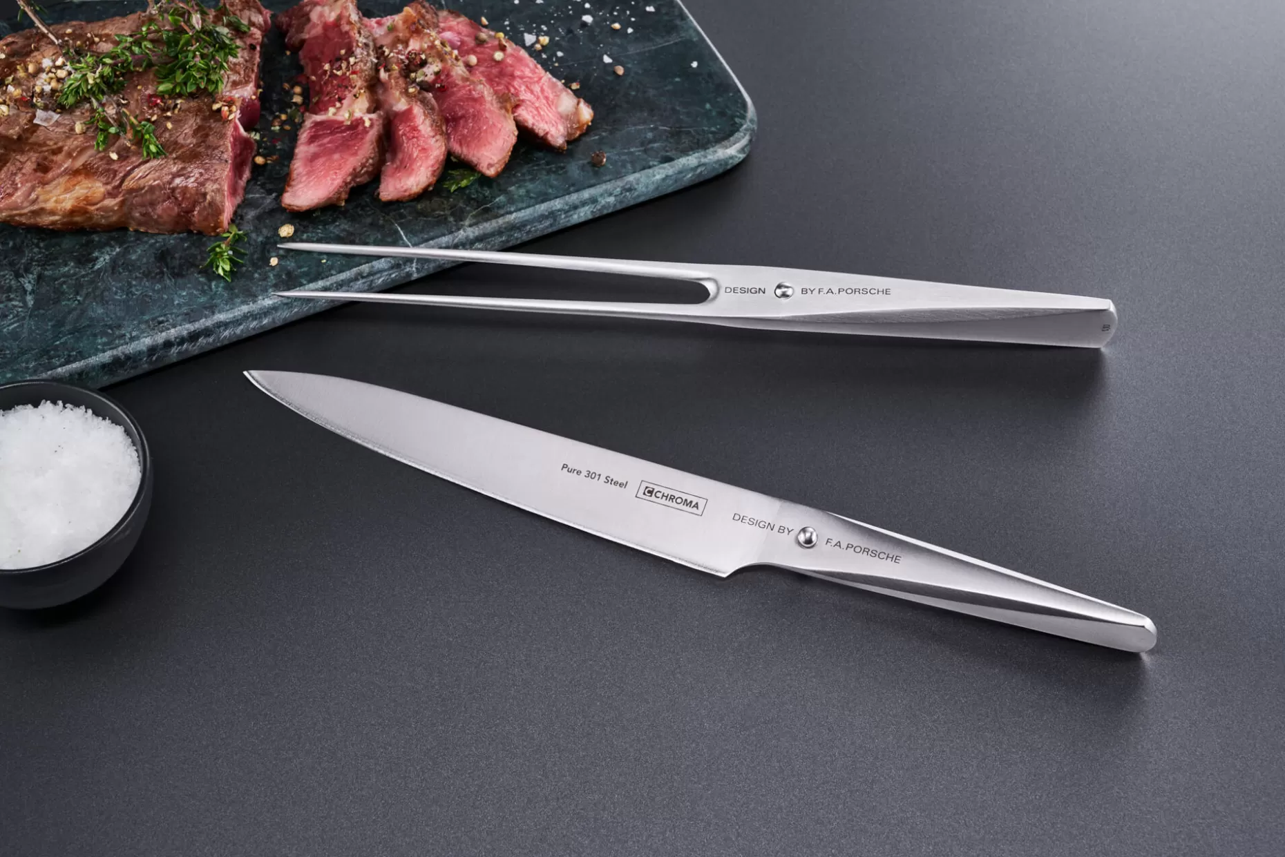 Porsche Design Carving Fork P17 19 Cm> Kuchenmesser