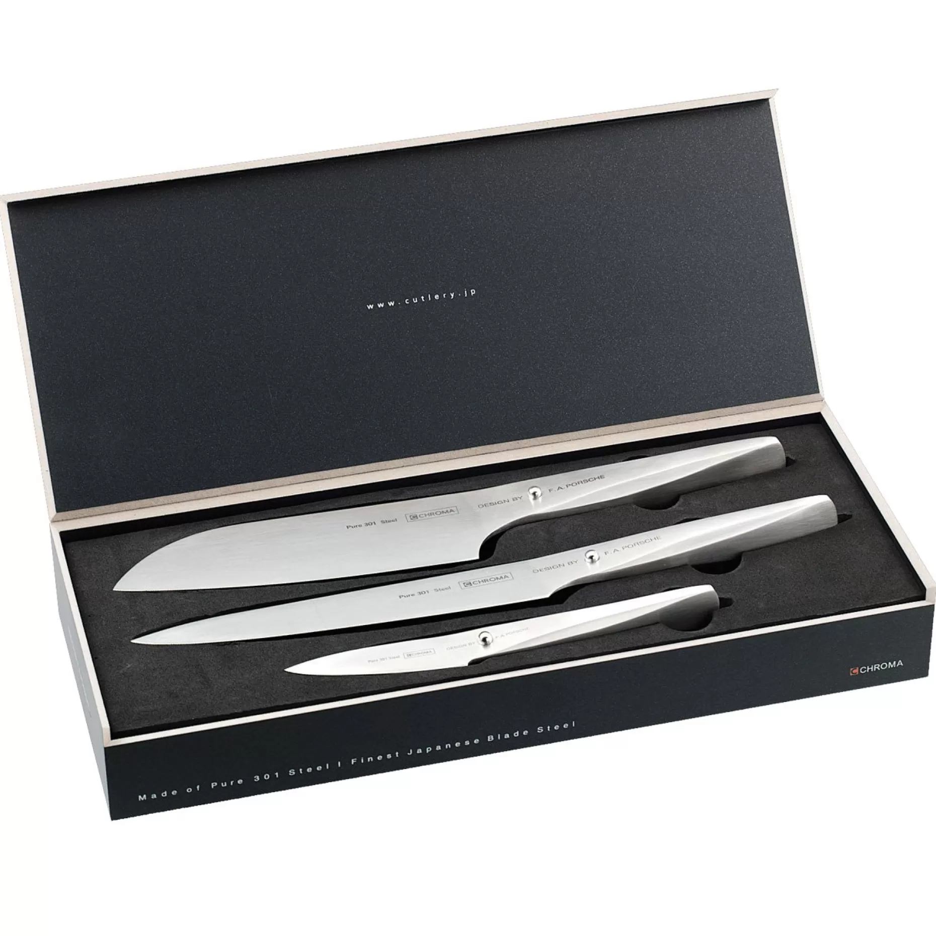 Porsche Design Carving Set P529 Consisting Of P05 + P02 + P09> Kuchenmesser